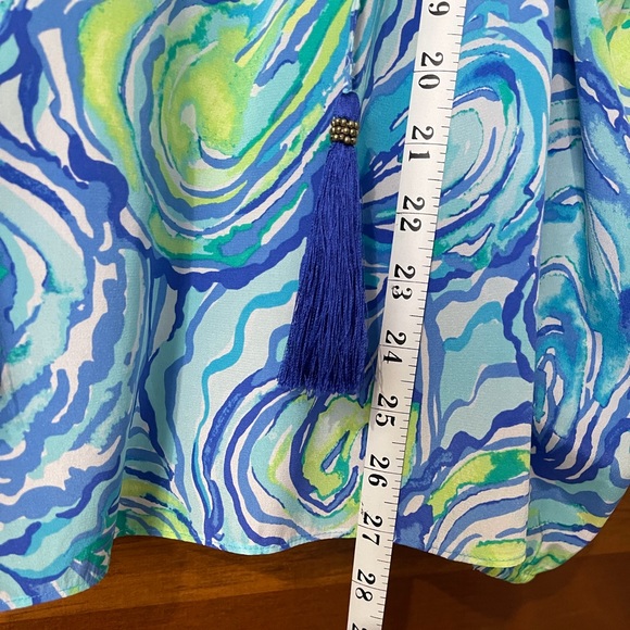 Lilly Pulitzer French Silk Open Shoulder Top Size Small - Picture 5 of 8